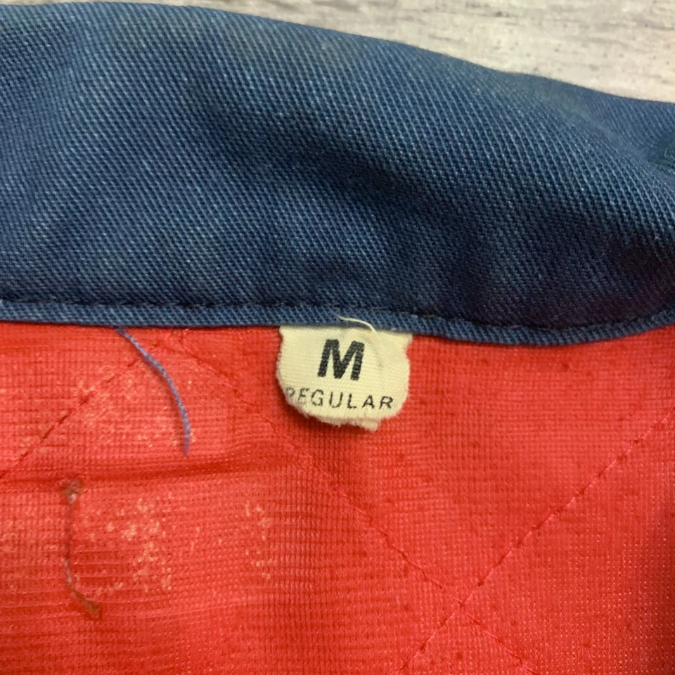 Chaqueta de camionero de trabajo forrada vintage azul rojo Kap Kenworth Trucks talla M Foto 4 de 4