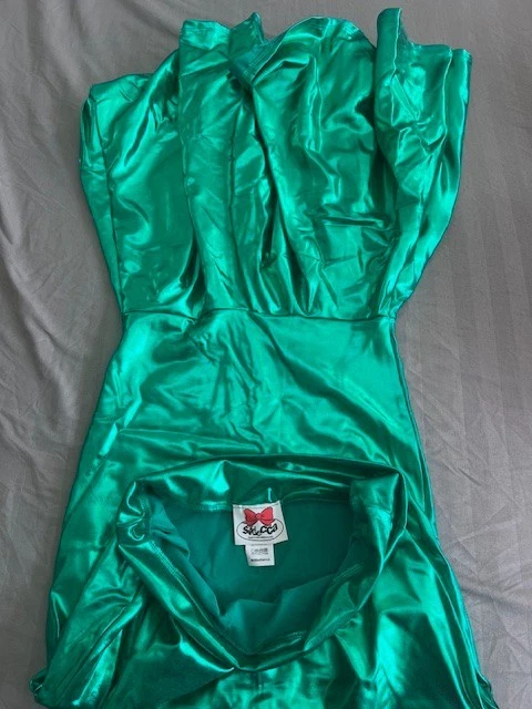 Falda cola de sirena brillante. Mujer talla M. Tela metálica elástica. Disfraz Foto 3 de 4