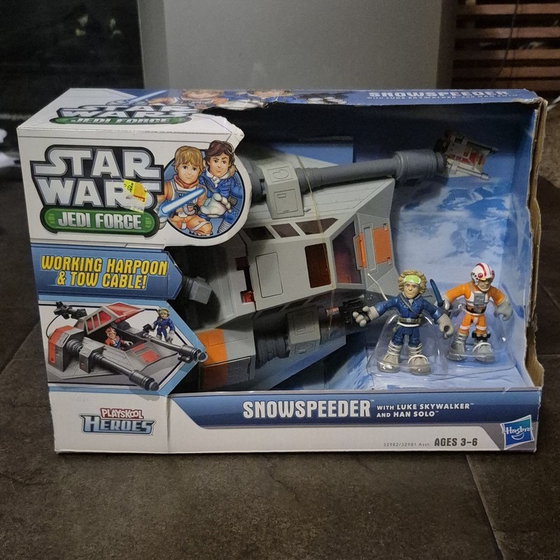 Hasbro Star Wars Playskool Heroes Jedi Force Snowspeeder Luke & Han ESB