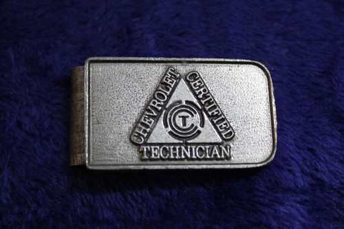 NOS Chevrolet Certified Technician Money Clip & Key Ring Chain Accessory In Box - Picture 3 of 11