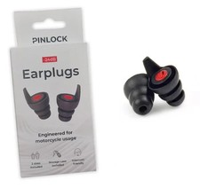 PINLOCK Ear plugs for Bikers Hearing Protectors Noise Medium & Large - 2 SETS