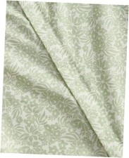 Duvet Cover Queen Size Set - Queen 90x90 Sage Retro Floral No Comforter 