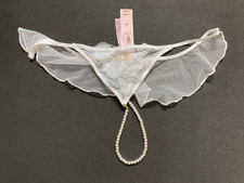 Victoria's Secret Dream Angels - M Peony Pearl Strand V-String Panty - Medium