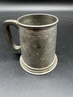 19th century pewter tankard (B182)