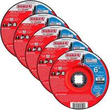 Diablo 5 Pack of 6 in. Type 27/42 Metal Cut-Off Disc DBX060125701F-5PK