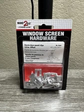 Prime-Line Aluminum Storm Door Panel Clips 8 pcs. #PL 7939