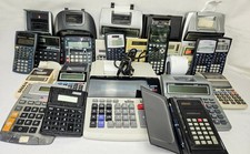 Lot of 24 Regular  Printing Calculators Adding Machines for Parts or Repair