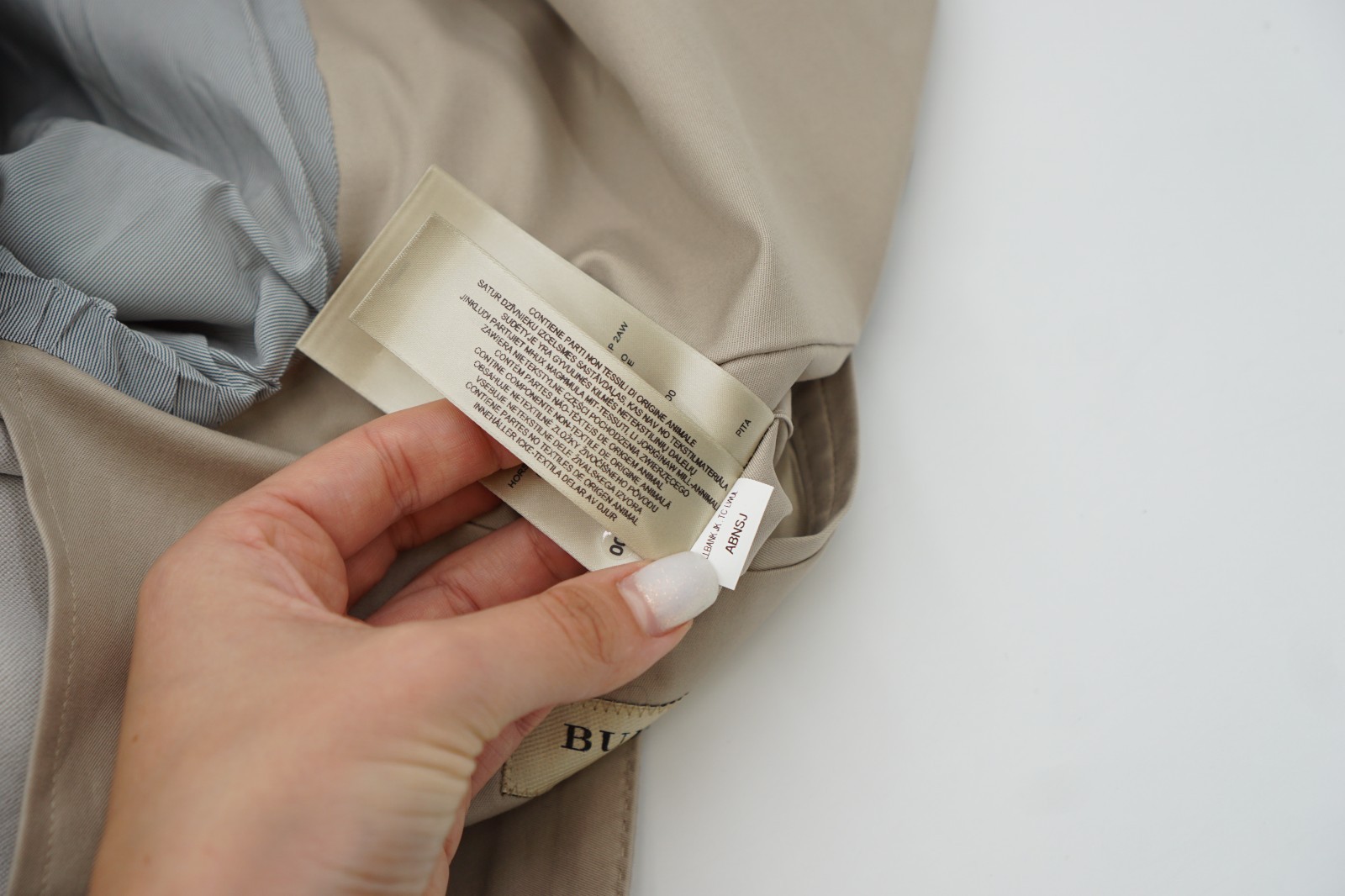 Burberry Blazer Beige Stretch Cotton Made In Italy Unlined US44 image 10