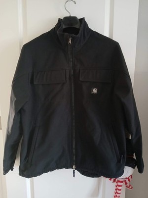 MEN'S CARHARTT J176 BLACK SOFTSHELL EXTREME COLD FLEECE LINED JACKET SIZE XL