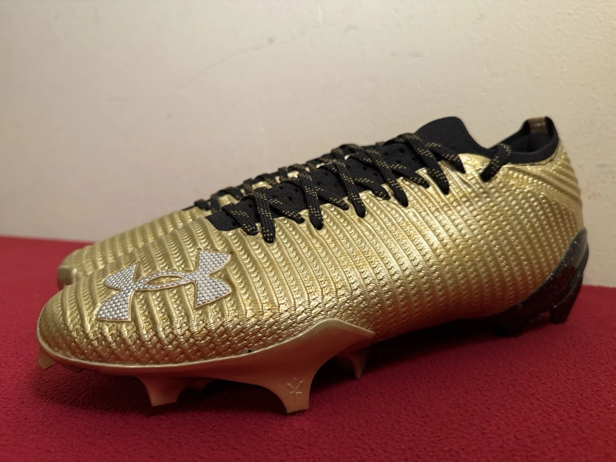 New Under Armour Blur Pro GC‎ Football Cleats Mens Size 13 Gold Shoes Sneakers UA Blur Pro GLDN CHLD Men main image 3