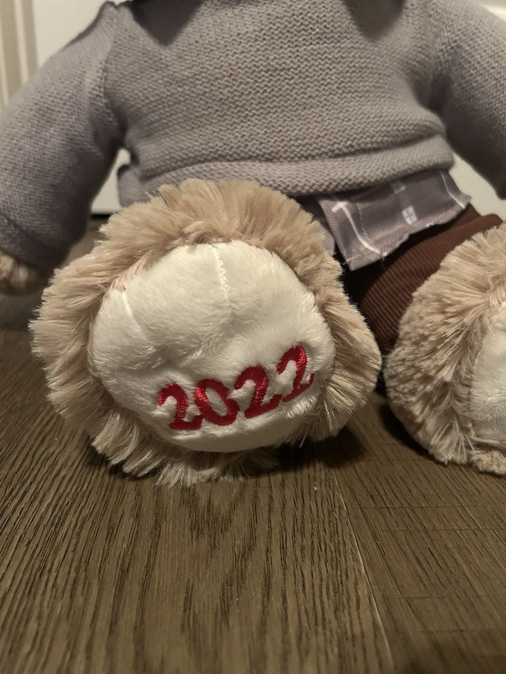 Walmart Bear Snowflake Bear 2022 beige niño astas 20" nuevo con etiquetas Foto 3 de 3