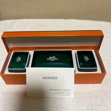 HERMES Eau d'Orange Verte Perfumed 3-Pack Soap Set With Orange Box Unused