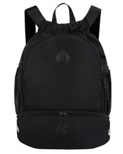 Drawstring Backpack Gym Backpack with Shoe Compartment for Men Women String S...
