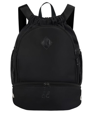 Drawstring Backpack Gym Backpack with Shoe Compartment for 