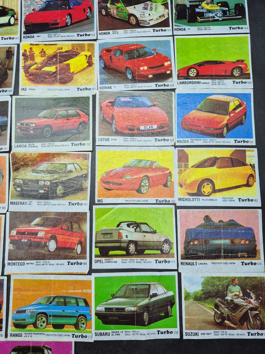 spitzpizza　x１turboＺ福袋 TURBO COLLECTION 41pcs. chewing gum, chewing gum wrappers