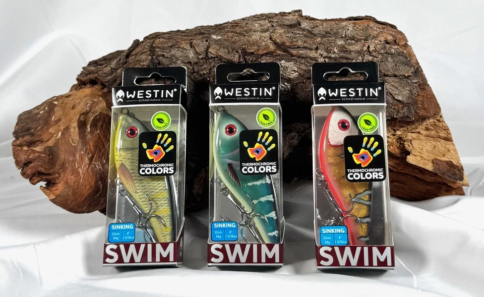 Westin Swim Glidebait TC Termocromatico 10cm Affondamento 34g Edizione Limitata NUOVO