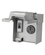 30 Amp RV Outlet Box with Breaker, NEMA TT-30R, ETL Listed 30 Amp with Breaker