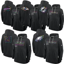 2025 Men’s Crucial Catch Hoodie | Black Dri-FIT Sideline Pullover | Sports