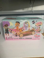 LOL Surprise 3-In-1 Party Cruiser Car with Surprise Pool, Dance Floor and Magic