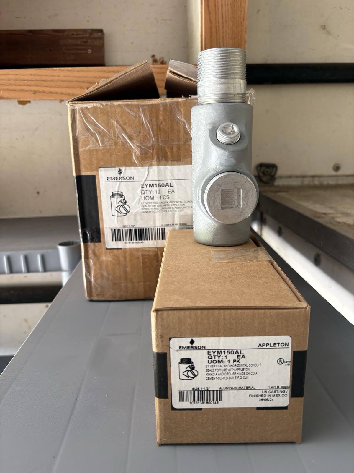 APPLETON EYF150AL 1-1/2" EXPLOSION PROOF SEAL OFF EYS CROUSE HINDS