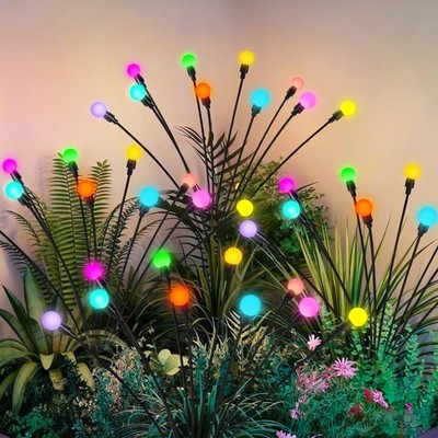 Solar Garden Lights Swaying, 20 Firefly Lights Outdoor Waterproof, Garden Dec...