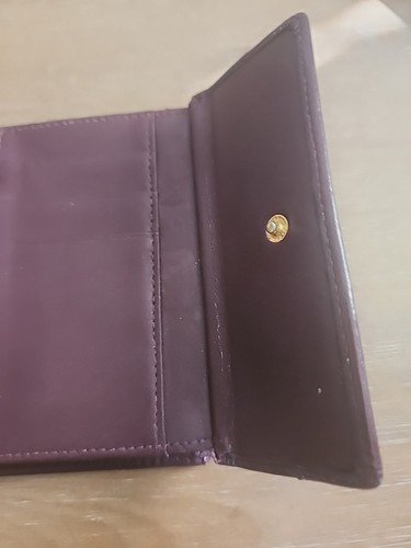 Etienne Aigner Geldbörse Kleingeldbörse Leder burgund Druckknopf & Kiss Lock ~ 5"x4" - Bild 11 von 16
