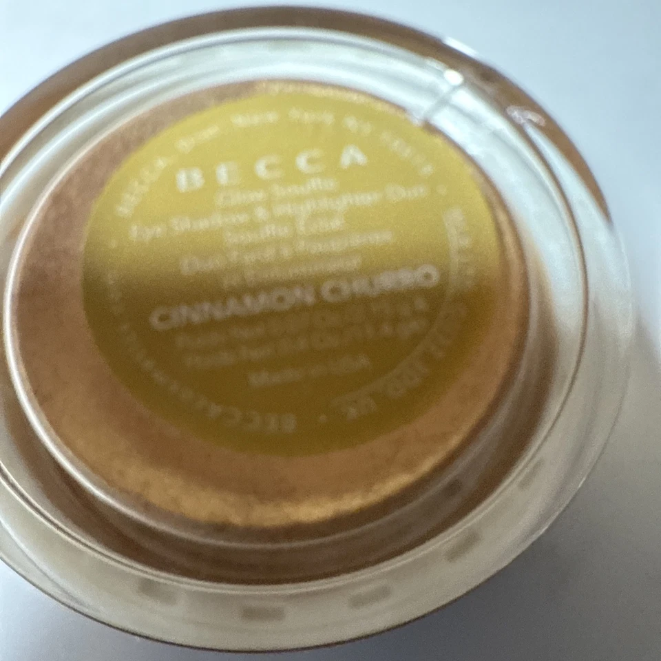 Becca-Chrissy-Glow Souffle Eyeshadow Highlighter Duo-CINNAMON CHURRO NWOB - Image 4 of 4