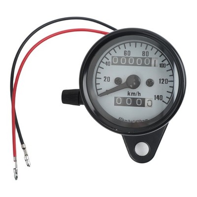 Motorcycle Dual Odometer Speedometer with Total and Daily Mileage Display