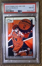 2024-25 Panini One And One Matas Buzelis #1 PSA 8 RC Manga Case Hit Chicago Bull