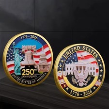 United States 250 Anniversary Challenge Coin Commemorative Collectible H 1-pc