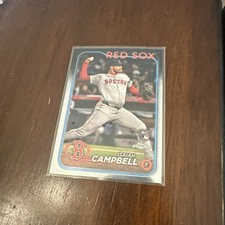 2024 Topps Chrome Refractor #76 Isaiah Campbell Rookie Red Sox RC “Base”