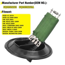 FOR VW / AUDI / SEAT / SKODA MODELS HEATER BLOWER MOTOR FAN RESISTOR 6Q0959263.