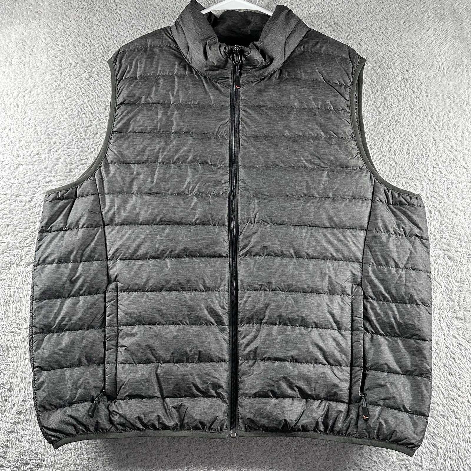 Hawke & Co Puffer Vest Mens XL Gray Lightweight Packable Outdoors Hiking
