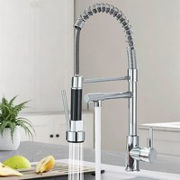 Chrom KüChenarmatur Ausziehbar 360° KüChe Wasserhahn SpüLtisch Mischbatterie