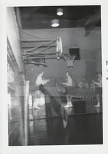 Photo Snapshot 1961 Ghostly Joliet Valley View Basketball Cheerleaders 1204