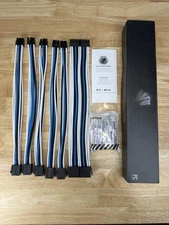 Asiahorse 16AWG PSU Cable Extension 6 kit White blue black