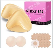 Sticky Bra Double Sided Push-Up, Sticky Bra Pads    Size M