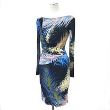 Emilio Pucci Dress Long Sleeve Jersey Abstract Print IT 40 US 6 Japanese Vintage