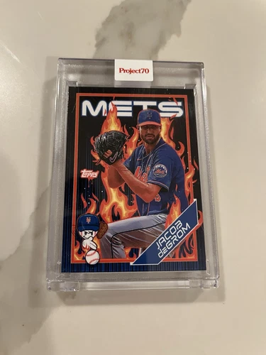 2021 Topps Project 70 #800 1988 Jacob deGrom by Sket One Mets PR 878 SSP CARD