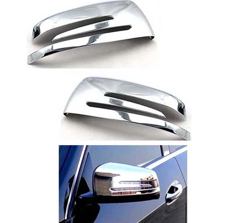 C300 C350 C250 Chrome Side View Mirror Cap Cover 2010 2011 2012 2013 2014 New - Image 3 of 4