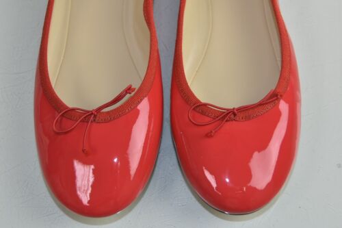 NEW J Crew BALLET in Patent Leather Flats Bow Providence Red 10 EU 40.5 UK 7.5 - Picture 3 of 9