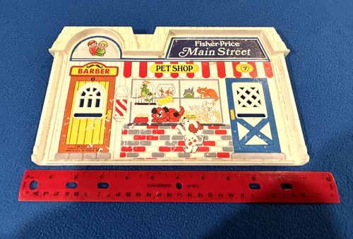 Fisher Price Play Family Main Street 2500 Second Level Billboard Barber Pet Shop - Picture 10 of 11