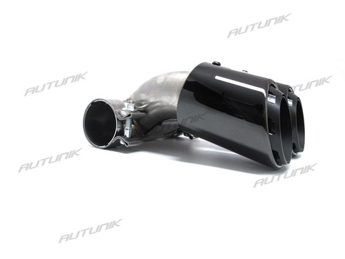 Black Triple Exhaust Tip For Porsche 718 Cayman Boxster Base/T/S/GTS 2.0/2.5L - Picture 7 of 12