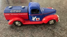 Vintage 1940 Ford 1/25 Scale Citgo Tanker Diecast Coin Bank #65501 NOS