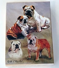 NEW English Bulldogs Standard Size Playing Cards Deck Bully Dog Poker Games Gift