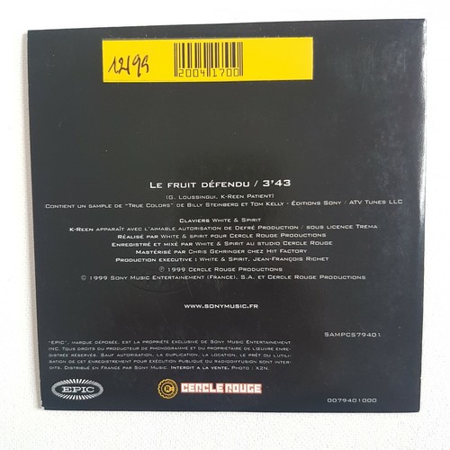 MYSTIK ╚ LOT 2 x CD RAP ╝ MOBEBISSI (ft. ZAO), LE FRUIT DEFENDU (PROMO K-REEN) - 第 5/5 張圖片