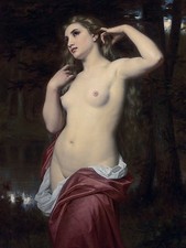 THE BATHER H. Merle nude girl woman Tile Mural Kitchen Backsplash Marble Ceramic