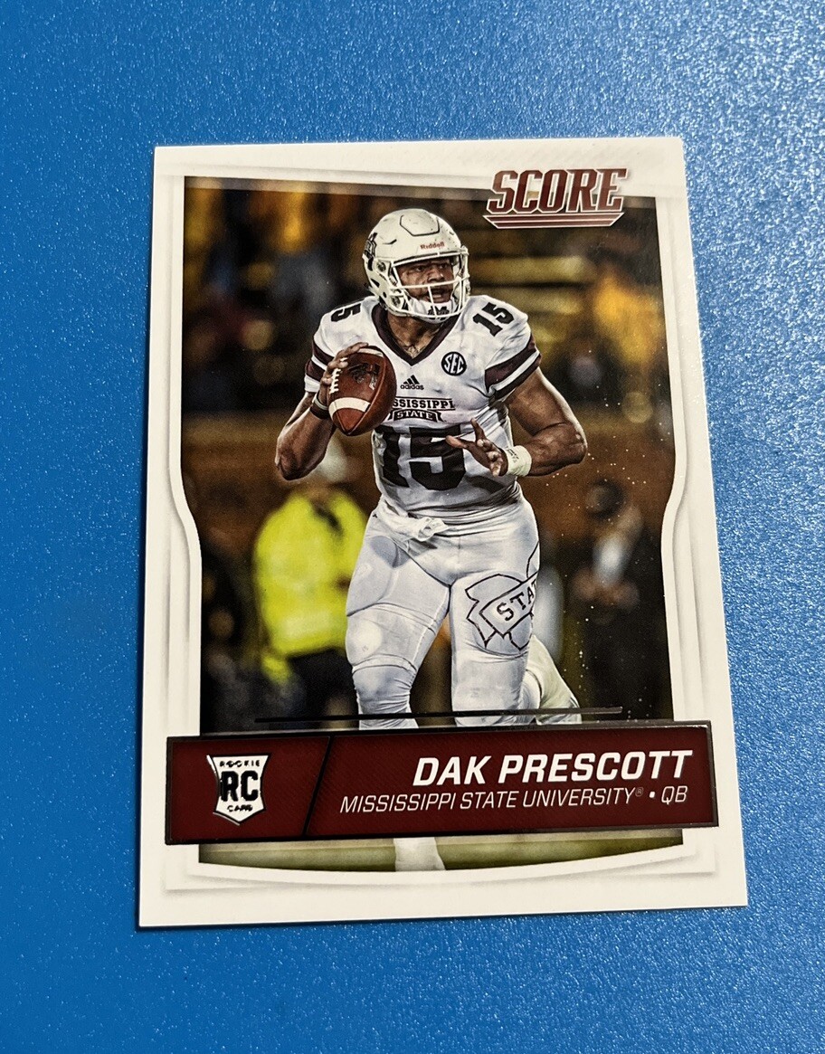 Dak Prescott 2016 Score Rookie Card RC Dallas Cowboys #337 C4