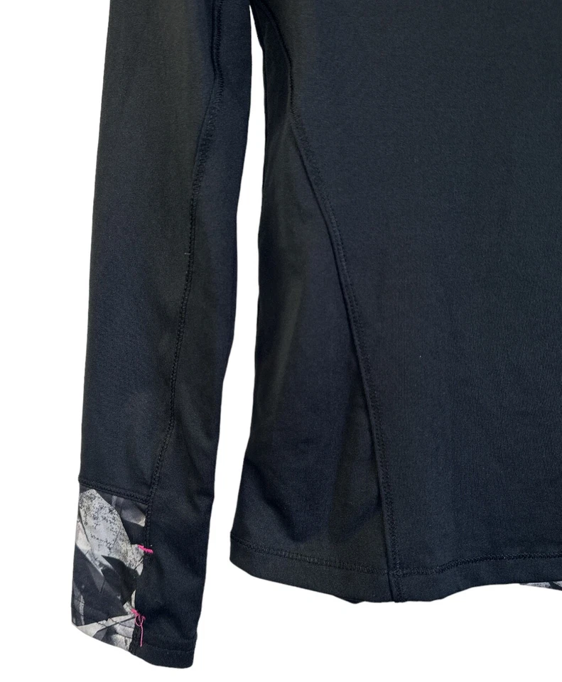 Pullover Champion Big Girl manga larga 3/4 cremallera estampado geométrico talla L (10-12) Foto 4 de 4