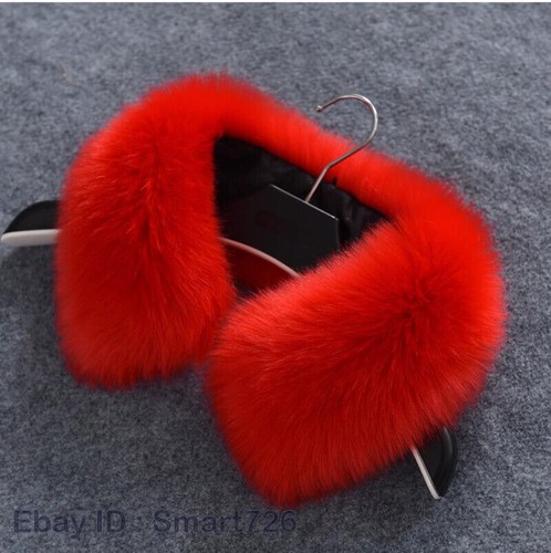 Replacement Faux Fur Collar Unisex Fluffy Neck Warmer Scarf Coat Accessory - Picture 17 of 39